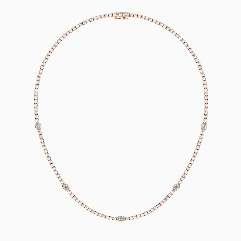 Collar Tenis Acento 8.6 ct Diamantes Lab - Grown en Oro 14K - BODHANA