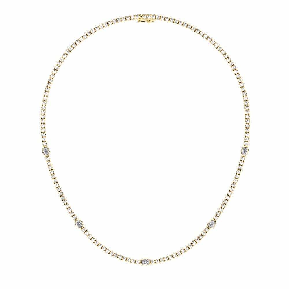 Collar Tenis Acento 8.6 ct Diamantes Lab - Grown en Oro 14K - BODHANA