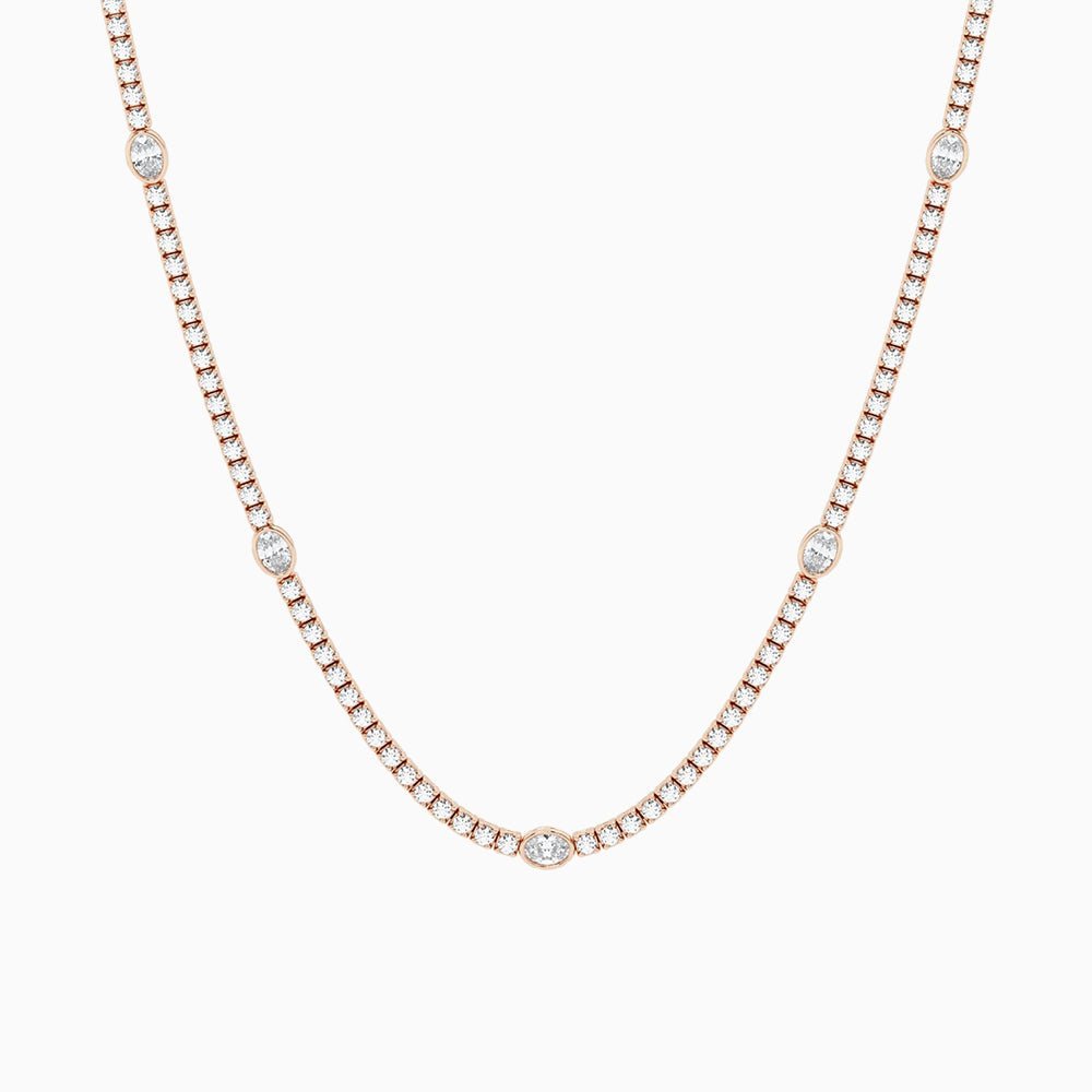 Collar Tenis Acento 8.6 ct Diamantes Lab - Grown en Oro 14K - BODHANA