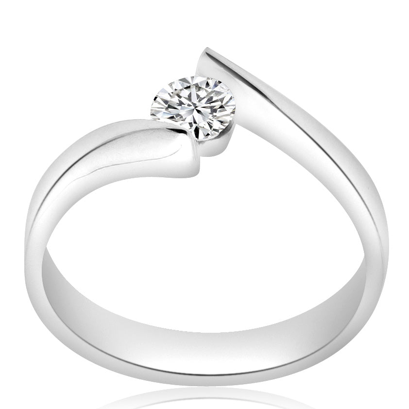 Montura Anillo de compromiso solitario con diseño twist (no incluye diamante central) - BODHANA