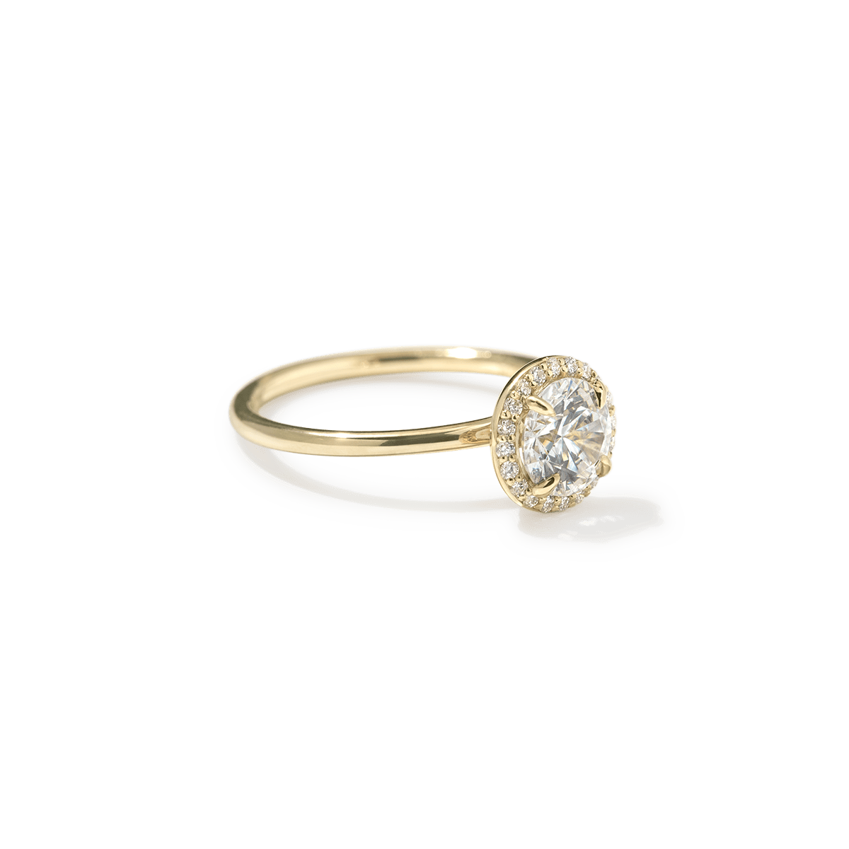 Montura Halo Solitario (no incluye diamante central) - BODHANA