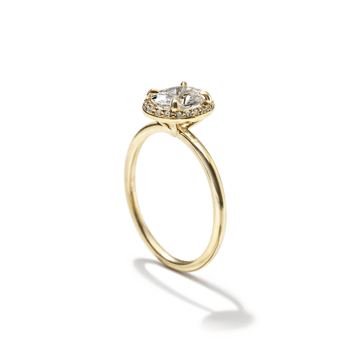 Montura Halo Solitario (no incluye diamante central) - BODHANA