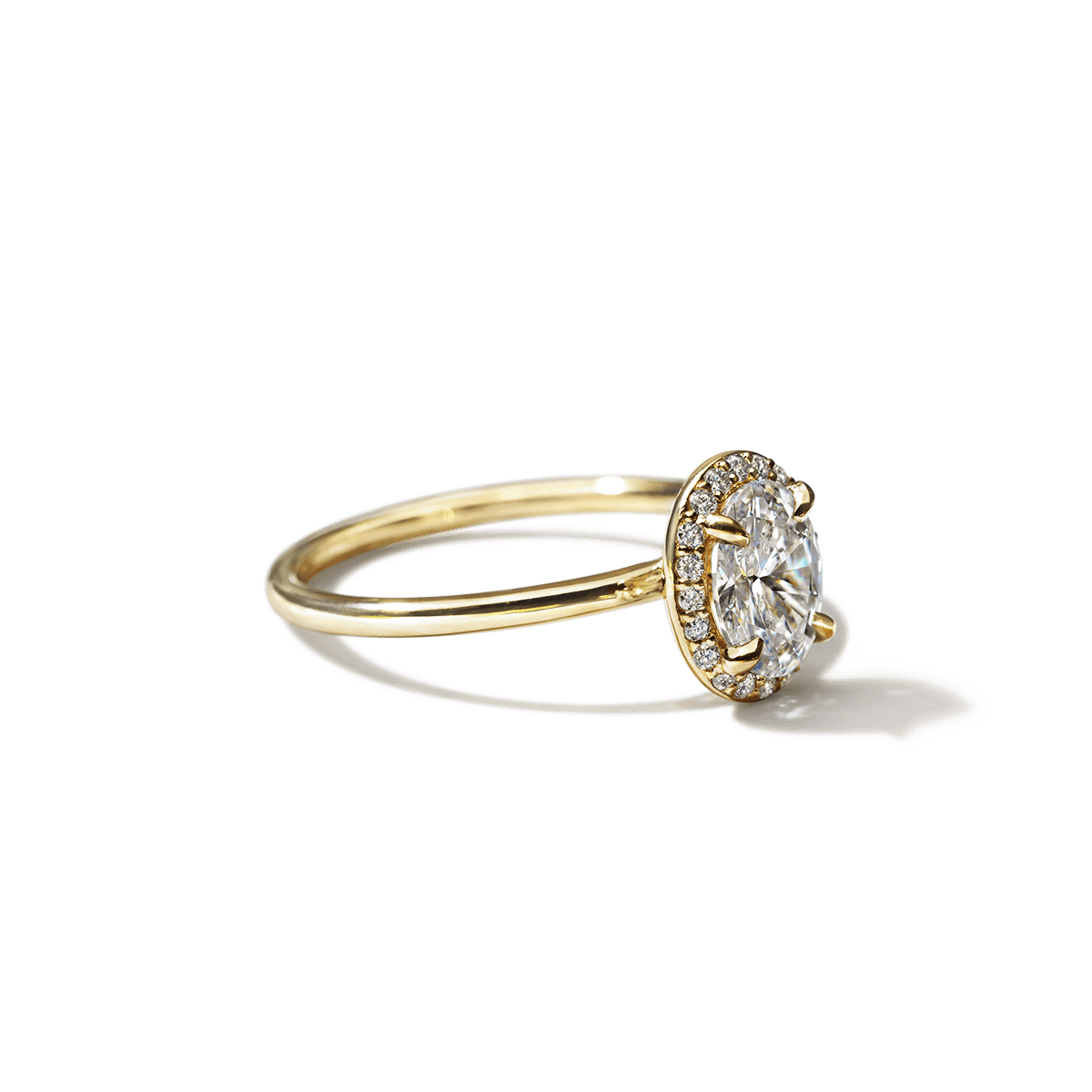 Montura Halo Solitario (no incluye diamante central) - BODHANA