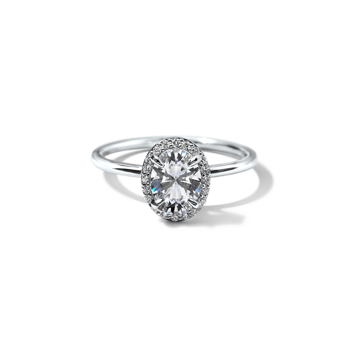 Montura Halo Solitario (no incluye diamante central) - BODHANA