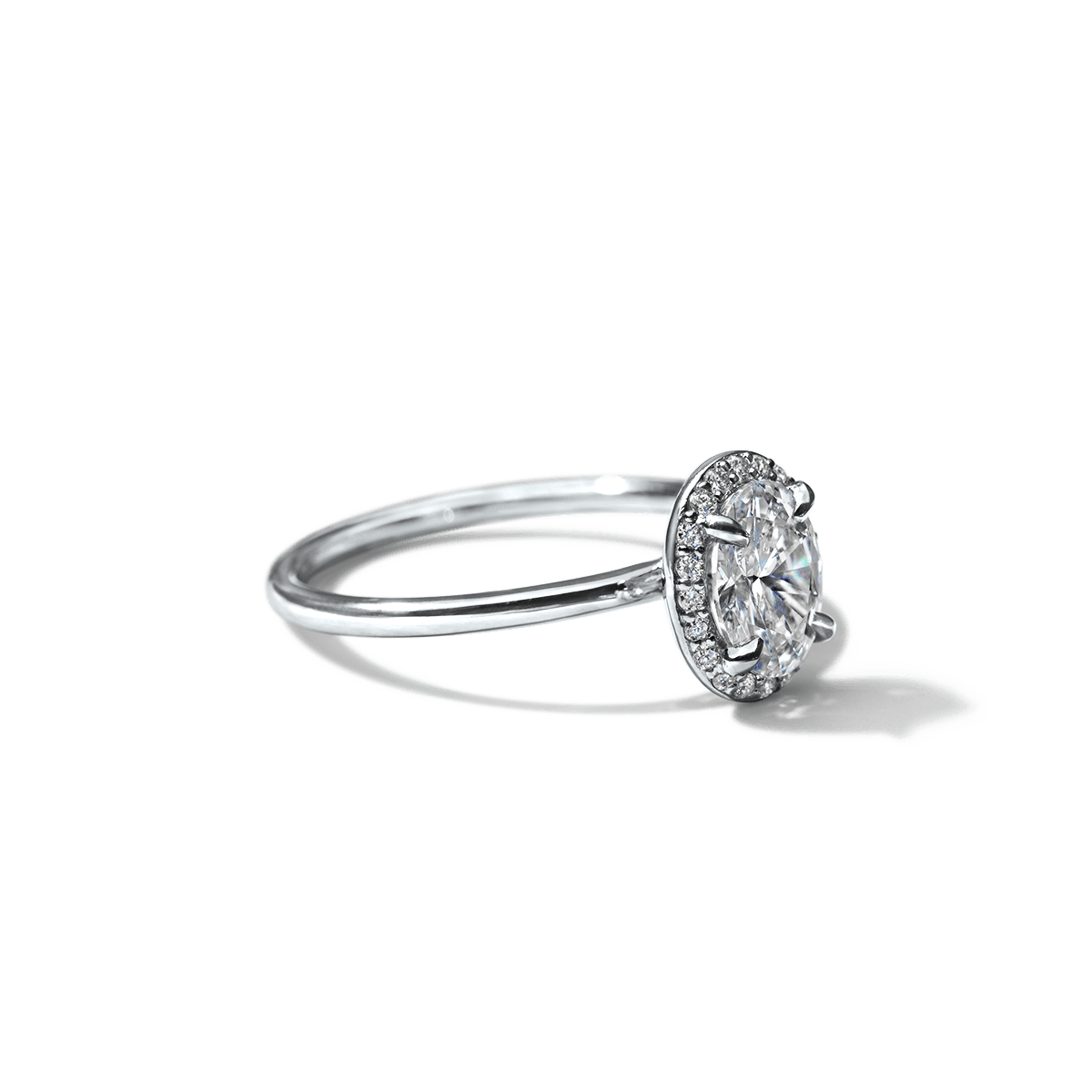 Montura Halo Solitario (no incluye diamante central) - BODHANA