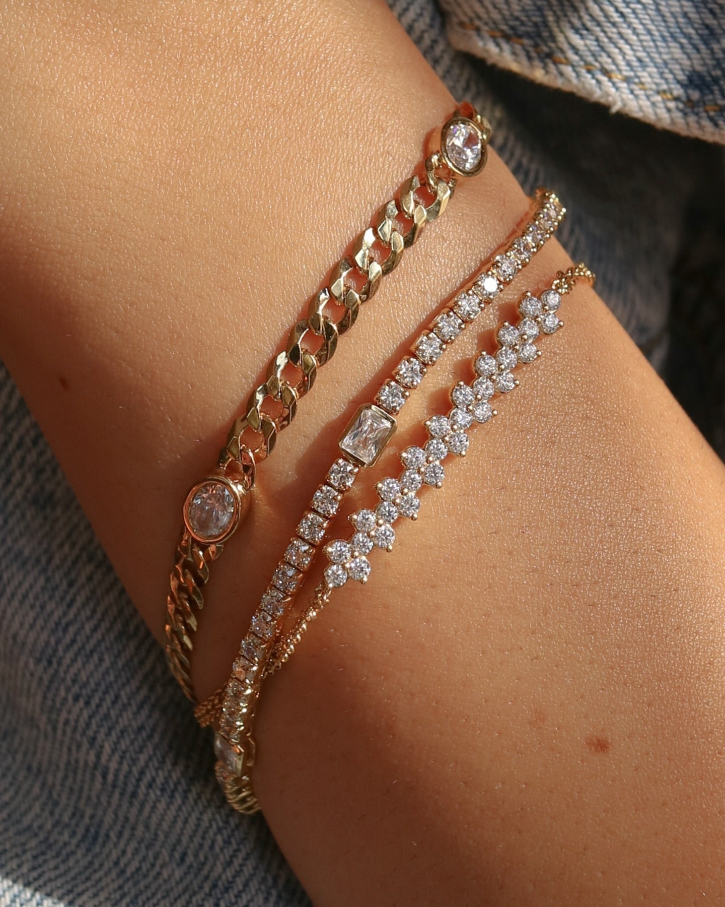 Pulsera Tenis con Diamante Radiante - BODHANA
