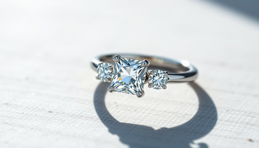 Anillos de compromiso con tres piedras: significado y estilos - BODHANA