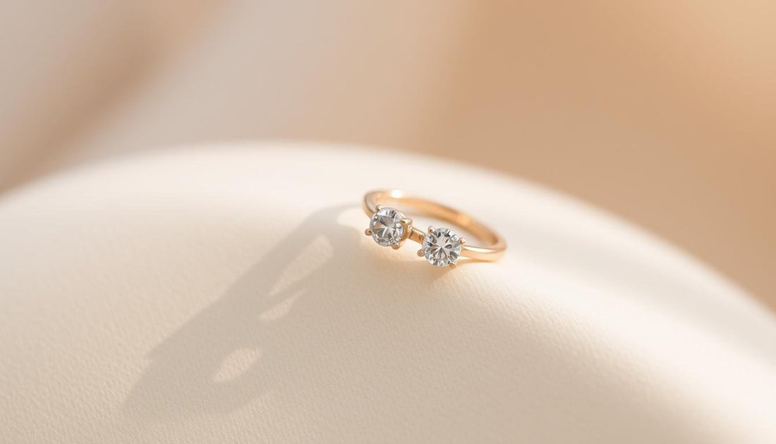 Anillos de compromiso pequeños: minimalismo y elegancia en Bodhana - BODHANA