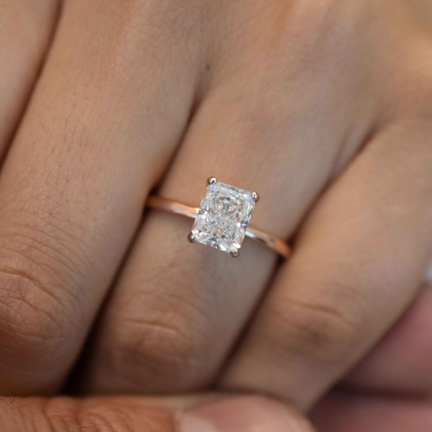 Anillos de compromiso | Oro 14K y Diamantes Lab Certificados - BODHANA