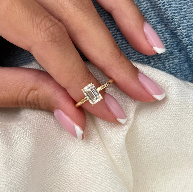 Anillos de compromiso | Oro 14K y Diamantes Lab Certificados - BODHANA