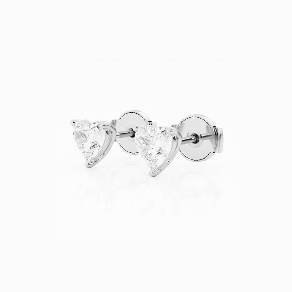 0.25 ct Aretes diamante Corazón Oro 14 K - BODHANA