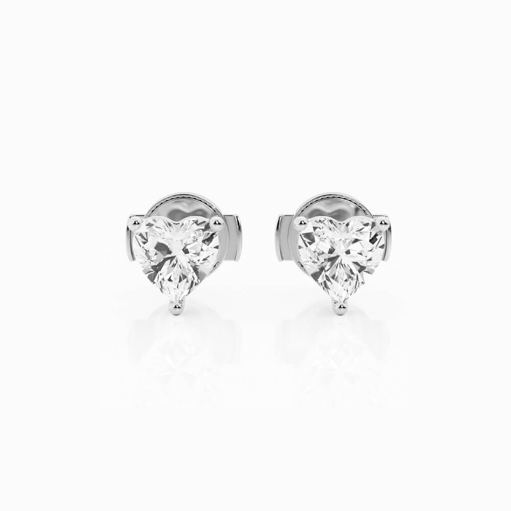 0.25 ct Aretes diamante Corazón Oro 14 K - BODHANA