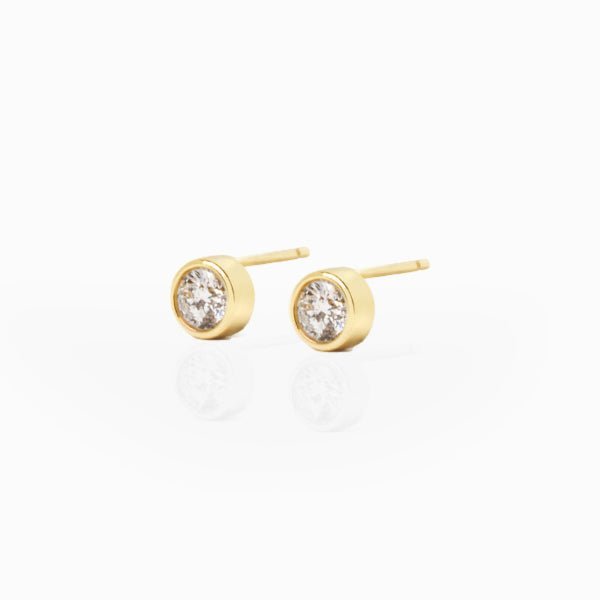 0.40 ct Anillo de compromiso con diamante Redondo - BODHANA