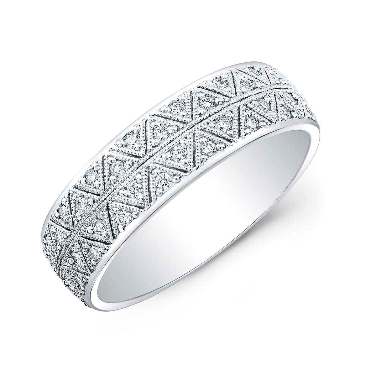 Anillo de Compromiso/Eternidad para Hombre con Diamantes de Laboratorio (0.60 Quilates)
