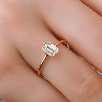 0.80 ct Diamante Lab Corte Esmeralda E SI1 - BODHANA
