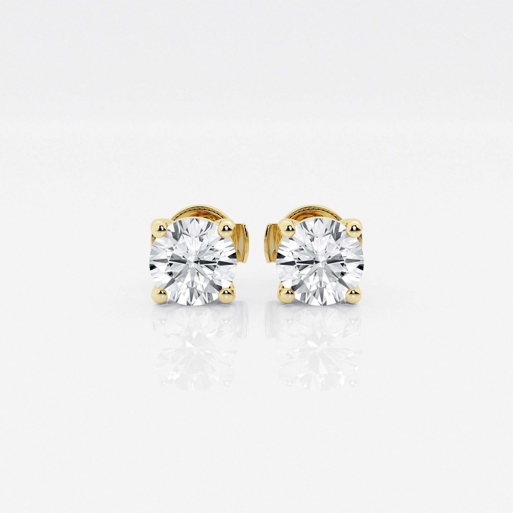 1 a 2.5 ct Aretes con diamante Redondo - BODHANA