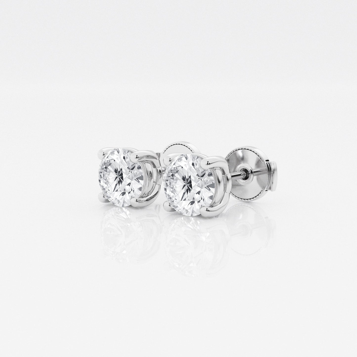 1 a 2.5 ct Aretes con diamante Redondo - BODHANA