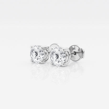 1 a 2.5 ct Aretes con diamante Redondo - BODHANA