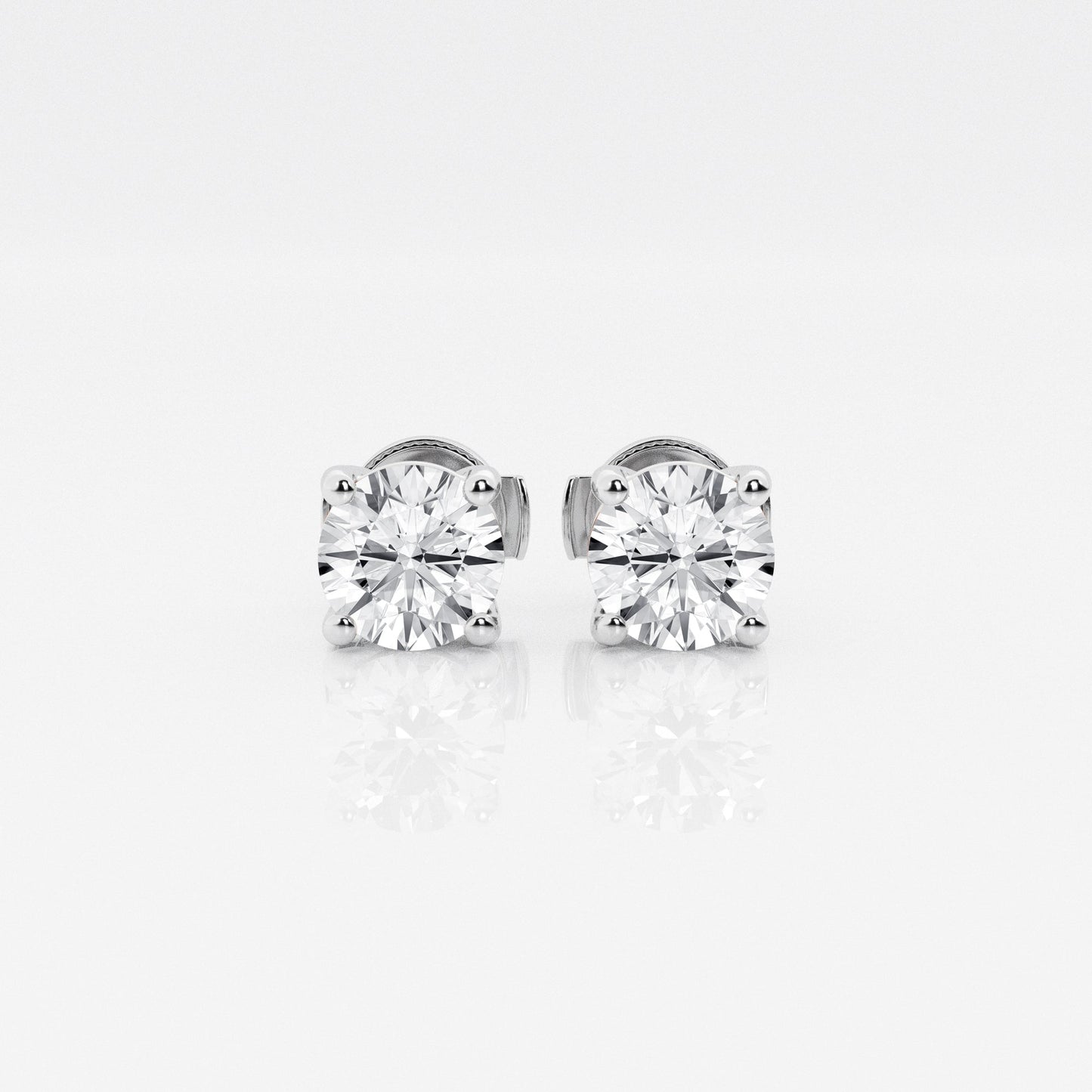 1 a 2.5 ct Aretes con diamante Redondo - BODHANA