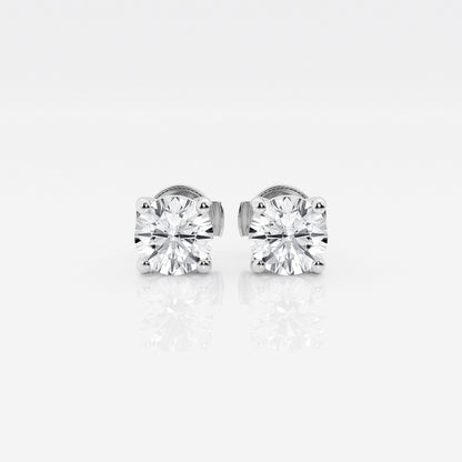 1 a 2.5 ct Aretes con diamante Redondo - BODHANA