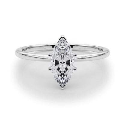 1 ct Anillo de compromiso con diamante Corte Marquise Oro de 14k - BODHANA