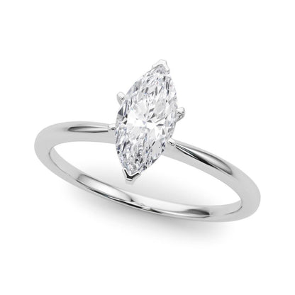 1 ct Anillo de compromiso con diamante Corte Marquise Oro de 14k - BODHANA