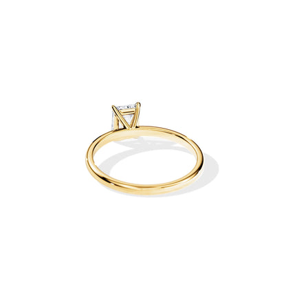 1 ct Anillo de compromiso con diamante Esmeralda Oro 14 K - BODHANA