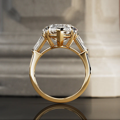 10 ct Anillo de compromiso con diamante corte pera - BODHANA