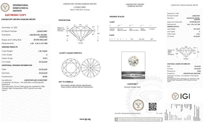 1.00 ct Diamante Redondo Brillante E VVS2 - BODHANA