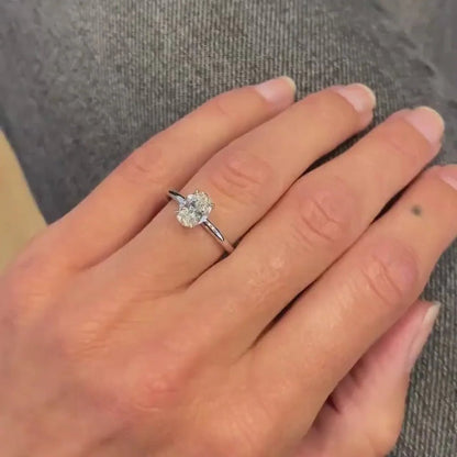 1.01 ct Diamante Lab Oval VVS2 E - BODHANA