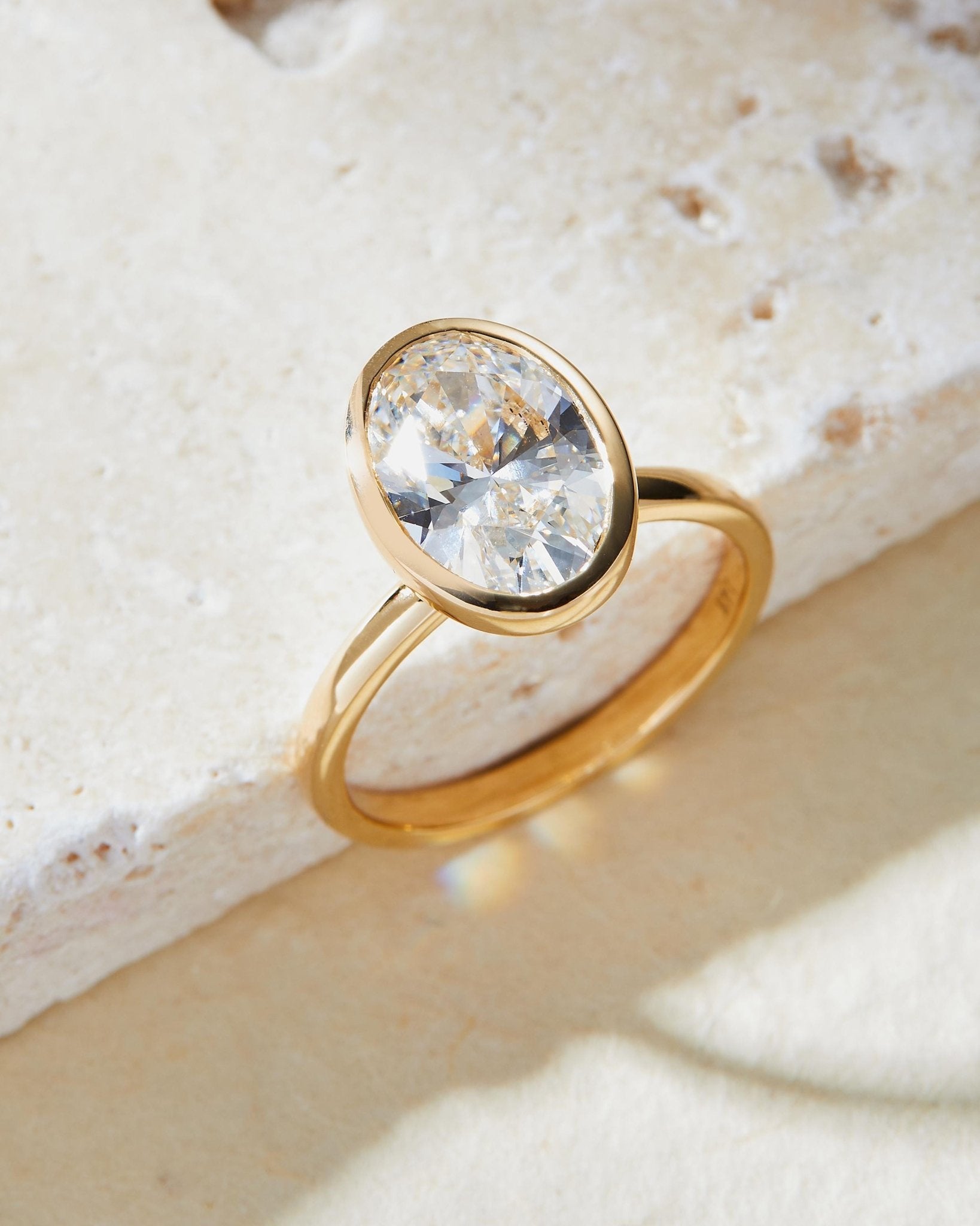 2.00 ct Anillo de compromiso con diamante Redondo Oro 14k - BODHANA