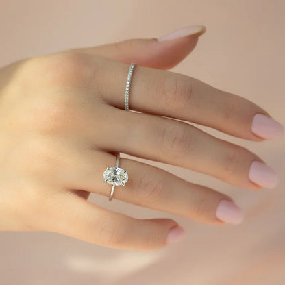 2.08 ct Diamante Lab Corte Oval VVS2 F - BODHANA