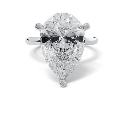 2 ct Anillo de compromiso con diamante Corte pera Oro 14k - BODHANA