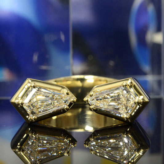 Anillo Compromiso Hombre Diamante Laboratorio Cometa 1.40 Quilates