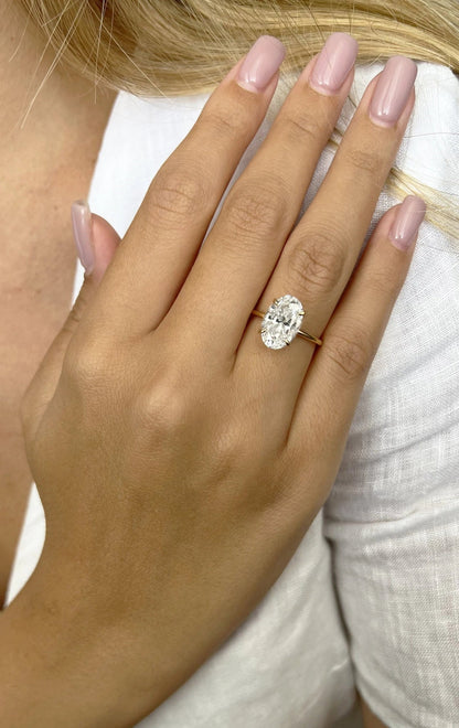 3.01 ct Diamante Lab Corte Oval VVS2 F - BODHANA