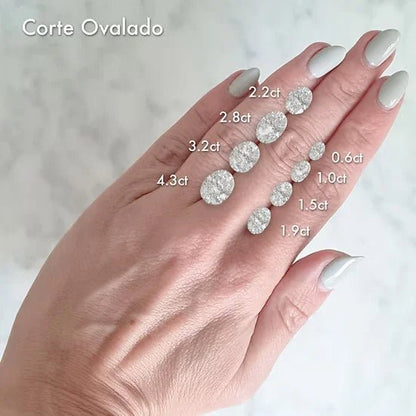 3.01 ct Diamante Lab Corte Oval VVS2 F - BODHANA