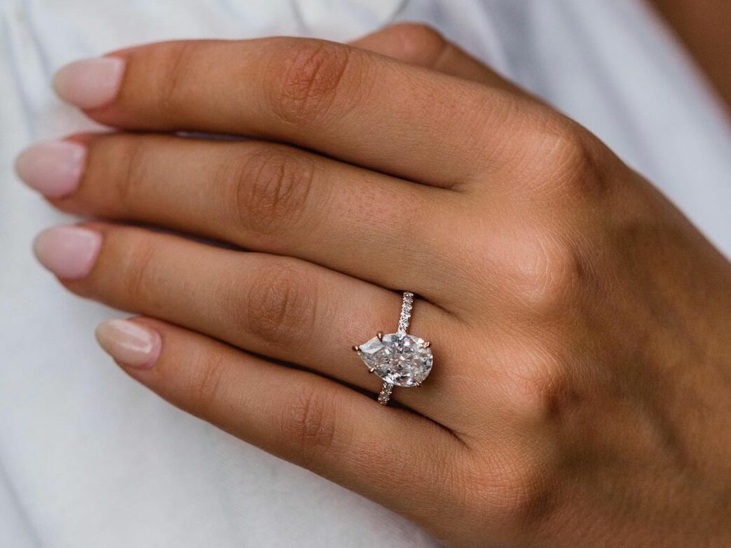 4.10 ct Diamante Lab Pera VS1 G - BODHANA