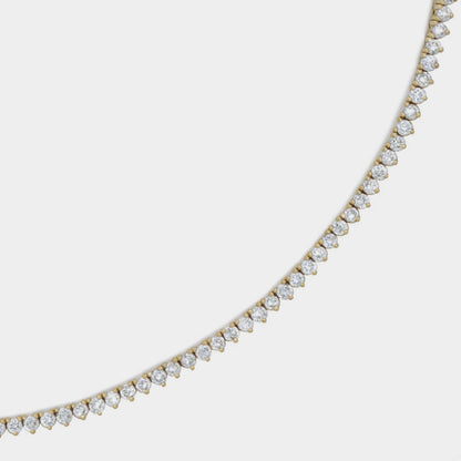 4.60 ct Cadena tipo tenis en oro de 14 Kilates y Diamantes Lab - BODHANA