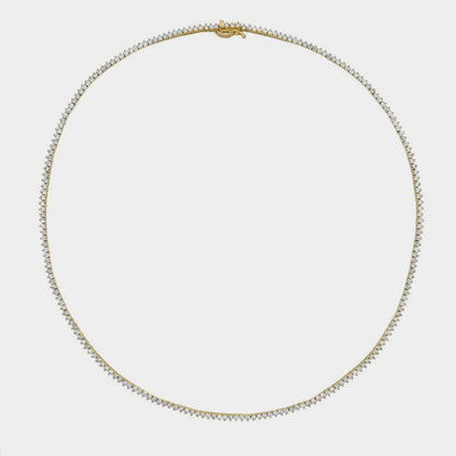 4.60 ct Cadena tipo tenis en oro de 14 Kilates y Diamantes Lab - BODHANA