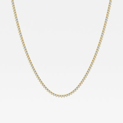 5 - 8 ct Cadena Tenis oro 14 Kilates y Diamantes Lab Certificados - BODHANA