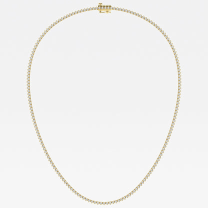 5 - 8 ct Cadena Tenis oro 14 Kilates y Diamantes Lab Certificados - BODHANA