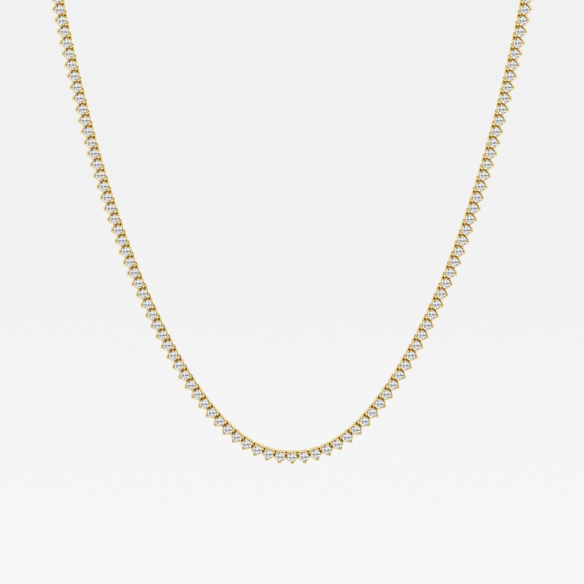 5 - 8 ct Cadena Tenis oro 14 Kilates y Diamantes Lab Certificados - BODHANA