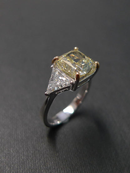 5 ct Anillo de compromiso con diamante Cojín Oro 14K - BODHANA