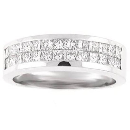 Anillo de Compromiso para Hombre con Diamantes de Laboratorio – 2.35 Quilates Corte Princesa