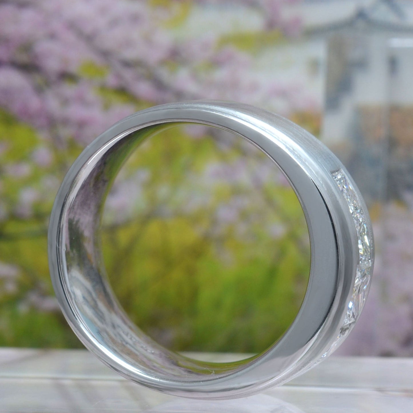 Anillo Compromiso Hombre Diamante Laboratorio Princesa 2.20 Quilates