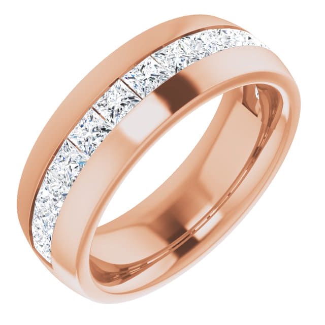 Anillo de Compromiso Hombre Diamante Princesa Laboratorio 1.60 Quilates