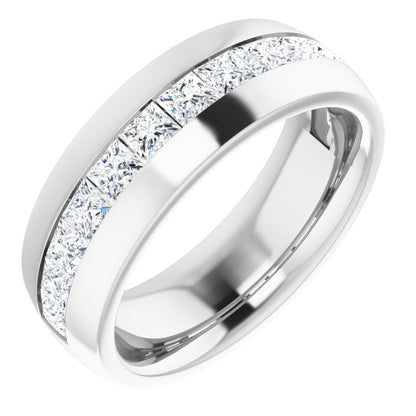 Anillo de Compromiso Hombre Diamante Princesa Laboratorio 1.60 Quilates