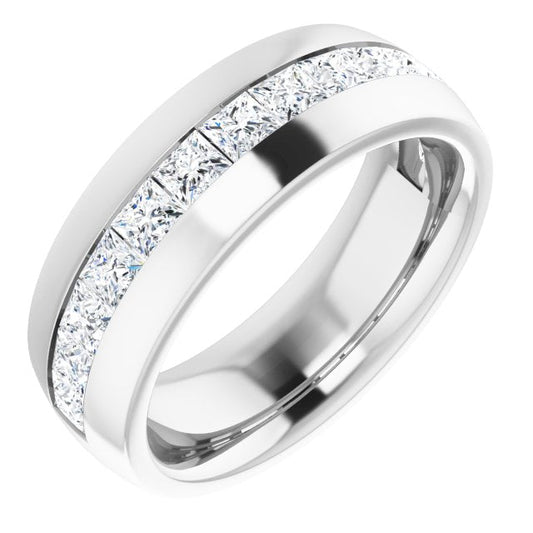 Anillo de Compromiso Hombre Diamante Princesa Laboratorio 1.60 Quilates