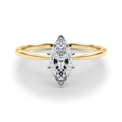 1 ct Anillo de compromiso con diamante Corte Marquise Oro de 14k