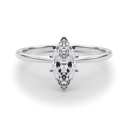 1 ct Anillo de compromiso con diamante Corte Marquise Oro de 14k